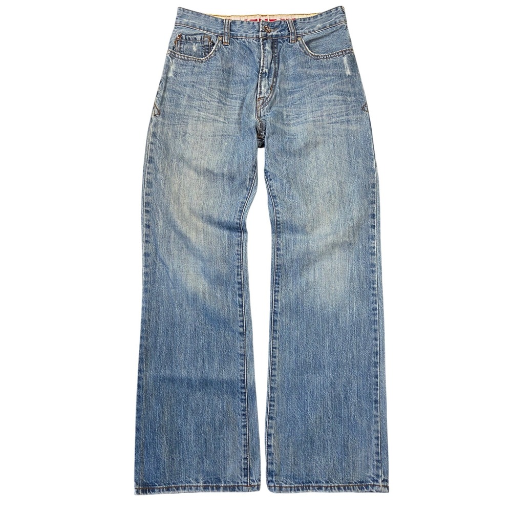 Unionbay Kids Size 16 Blue Denim Jeans Straight Leg 100% Cotton Y2k Baggy Skater